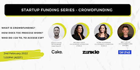 Startup Funding Series - CrowdFunding biglietti