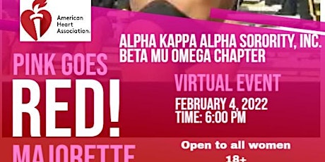 Alpha Kappa Alpha Beta Mu Omega Chapter Pink Goes Red tickets