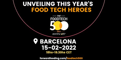 [BCN launch event] Unveiling the Official 2021 FoodTech 500 entradas