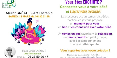 Atelier CREATIF / Femmes Enceintes : connectez-vous à votre bébé (payant) tickets