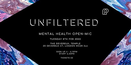 Unfiltered - Mental Health Open-mic tickets