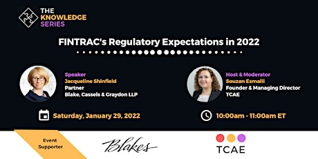 FINTRAC's Regulatory Expectations in 2022 tickets