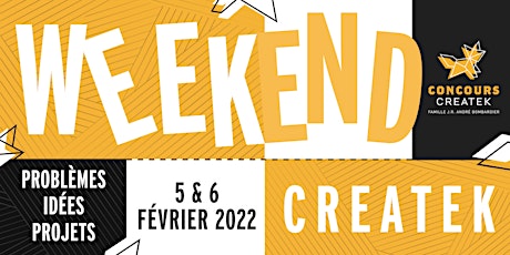 Weekend Createk - Édition hiver 2022 billets
