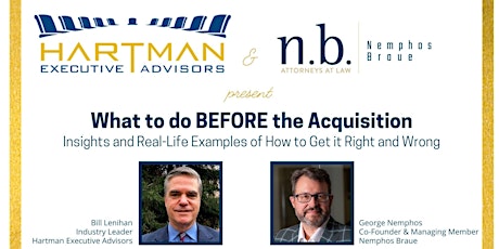 What to do BEFORE the Acquisition: Insights and Real-Life Examples tickets