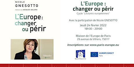 « L’Europe : changer ou périr », Éditions Tallandier tickets