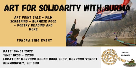 FUNDRAISER: Art for Solidarity with Burma tickets