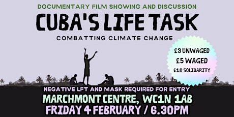 Cuba's life task: combatting climate change - FILM SCREENING tickets
