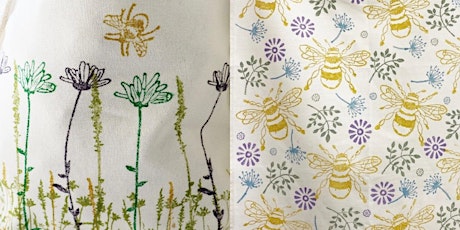 Bee & Wildflower Block Printing primary image