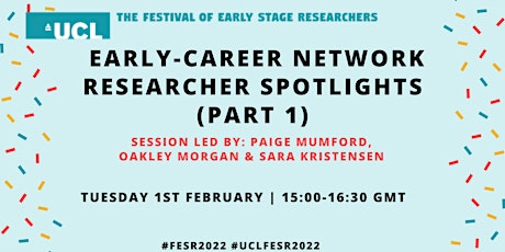 FESR2022: Early-Career Network Researcher Spotlights (Part 1) tickets