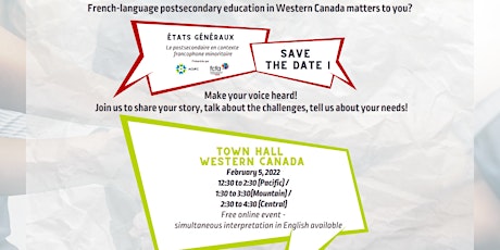 Town Hall on French-language Postsecondary Education in Western Canada