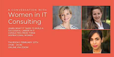 A Conversation with Women in IT Consulting tickets