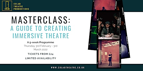 Masterclass: A Guide to Creating Immersive Theatre tickets