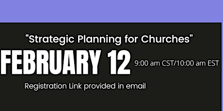 Strategic Planning for Churches tickets