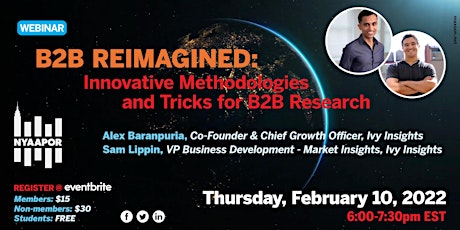 B2B Reimagined: Innovative Methodologies and Tricks for B2B Research tickets