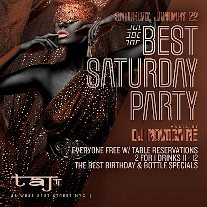 
		Best Saturday at Taj NYC image
