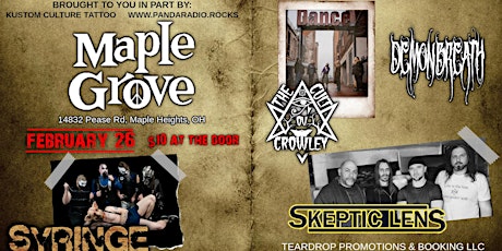 SYRINGE headlines Maple Grove Tavern
