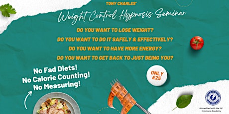 Weight Loss Hypnosis Seminar with Tony Charles tickets