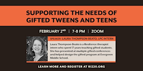 Supporting the Needs in Gifted Tweens and Teens tickets