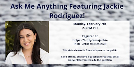 Ask Me Anything Featuring Jackie Rodríguez tickets