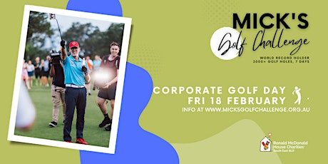Mick's Golf Challenge - Corporate Golf Day