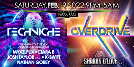 OVERDRIVE with Sharon O'Love + Techniche tickets