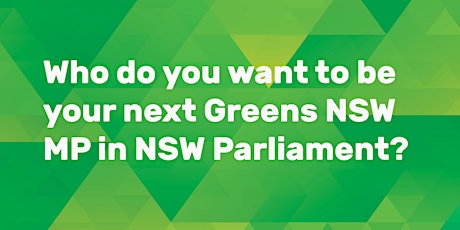 South Sydney Greens Meet the Candidates Event tickets