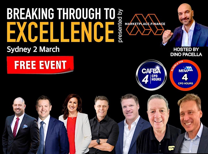 Marketplace Finance presents Breaking Through to Excellence in Sydney image