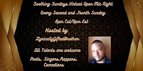 Soothing Sundays Virtual Poetry Open Mic tickets