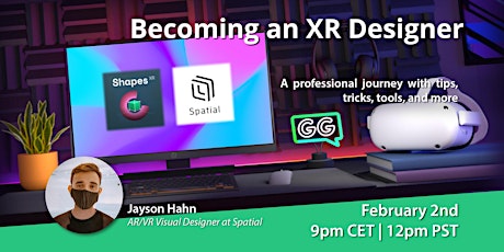 Becoming an XR Designer with Jayson Hahn tickets