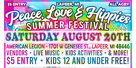 Peace, Love & Hippies Festival - Lapeer tickets