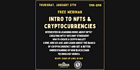 La Vecindad & Quality/Quantity Presents: Intro to NFTs and Cryptocurrencies tickets