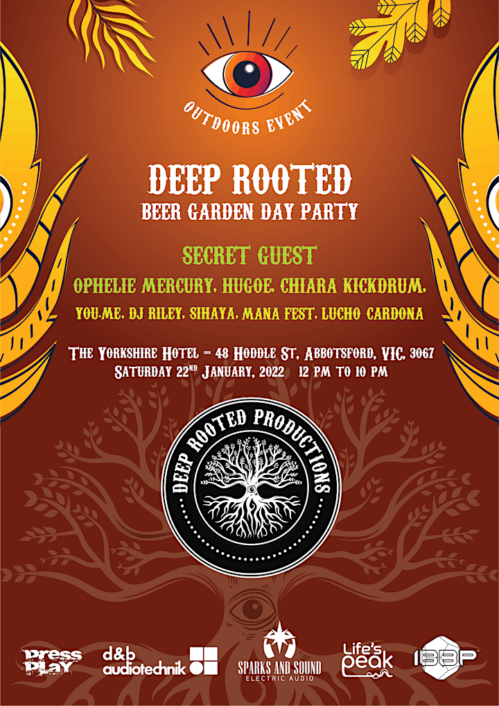 Deep Rooted Productions - Beer Garden Day Party - Summer Series #4 image