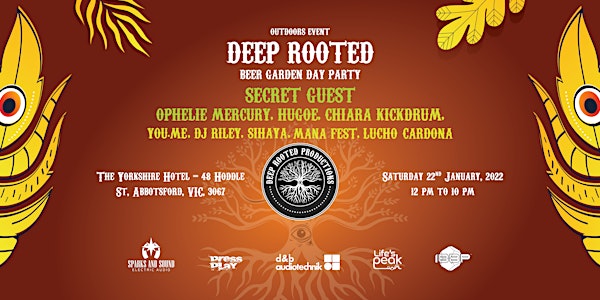 Deep Rooted Productions - Beer Garden Day Party - Summer Series #4