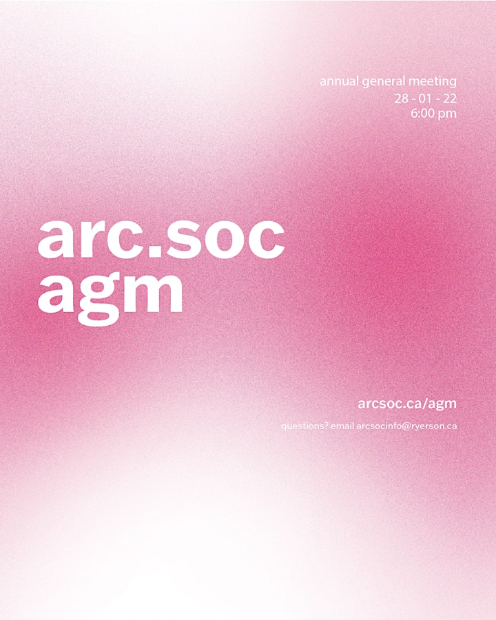 arc.soc Annual General Meeting Winter 2022 image