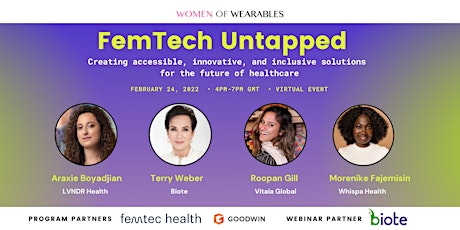 FEMTECH UNTAPPED Creating accessible solutions for the future of healthcare