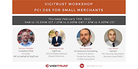 VigiTrust Workshop: PCI DSS for Small Merchants tickets