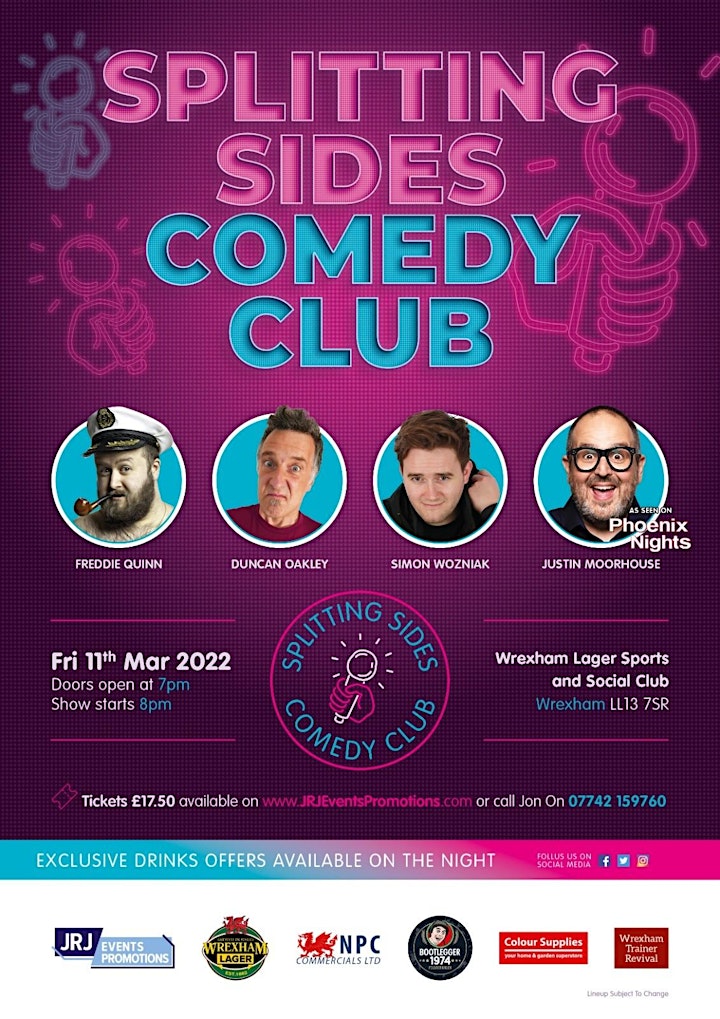 Live Comedy - Splitting Sides Comedy Club - The Grand Opening image