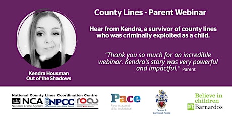 County Lines in Bedfordshire  - Free Parent Webinar tickets