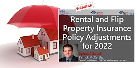 WEBINAR: Rental and Flip Property Insurance Policy Adjustments for 2022 tickets