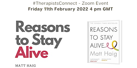 Therapists' Book Club - Reasons to Stay Alive, Matt Haig tickets