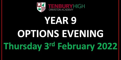 Tenbury High Ormiston Academy - Year 9 Options Evening tickets