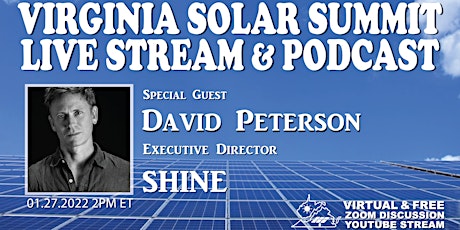 VSS Live Stream #8 ft. David Peterson, Executive Director of SHINE tickets