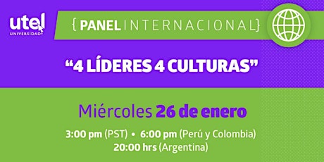 Panel internacional UTEL + HBN: 4 Líderes, 4 Culturas tickets