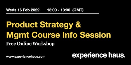 Online Product Strategy & Management Info Session tickets