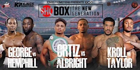 Professional Boxing: ShoBox the New Generation primary image