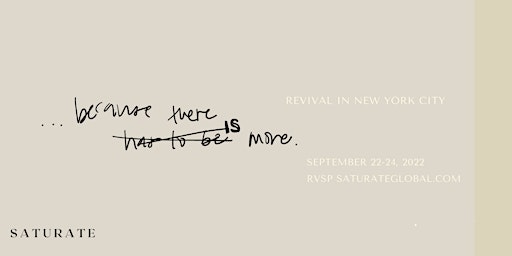 Saturate NYC Revival 2022