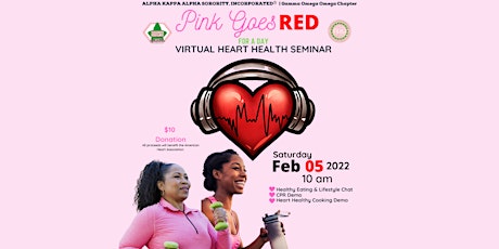 Pink Goes Red For a Day Virtual Heart Health Seminar tickets