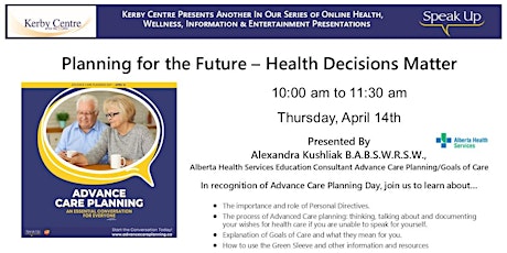 Advance Care Planning for the Future – Health Decisions Matter
