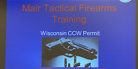 Carry Conceal Weapons Class (Wisconsin Permit) tickets