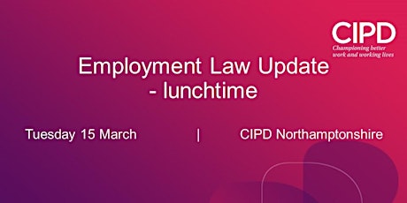 Employment Law Update - lunchtime session tickets